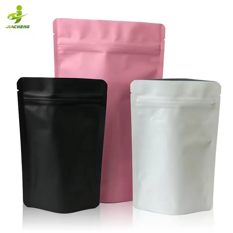 Resealable 10x15 3.5g Laminating Plastic Packaging Zipper Matte Aluminium Doypack Mylar Stand Up Pouch Bags