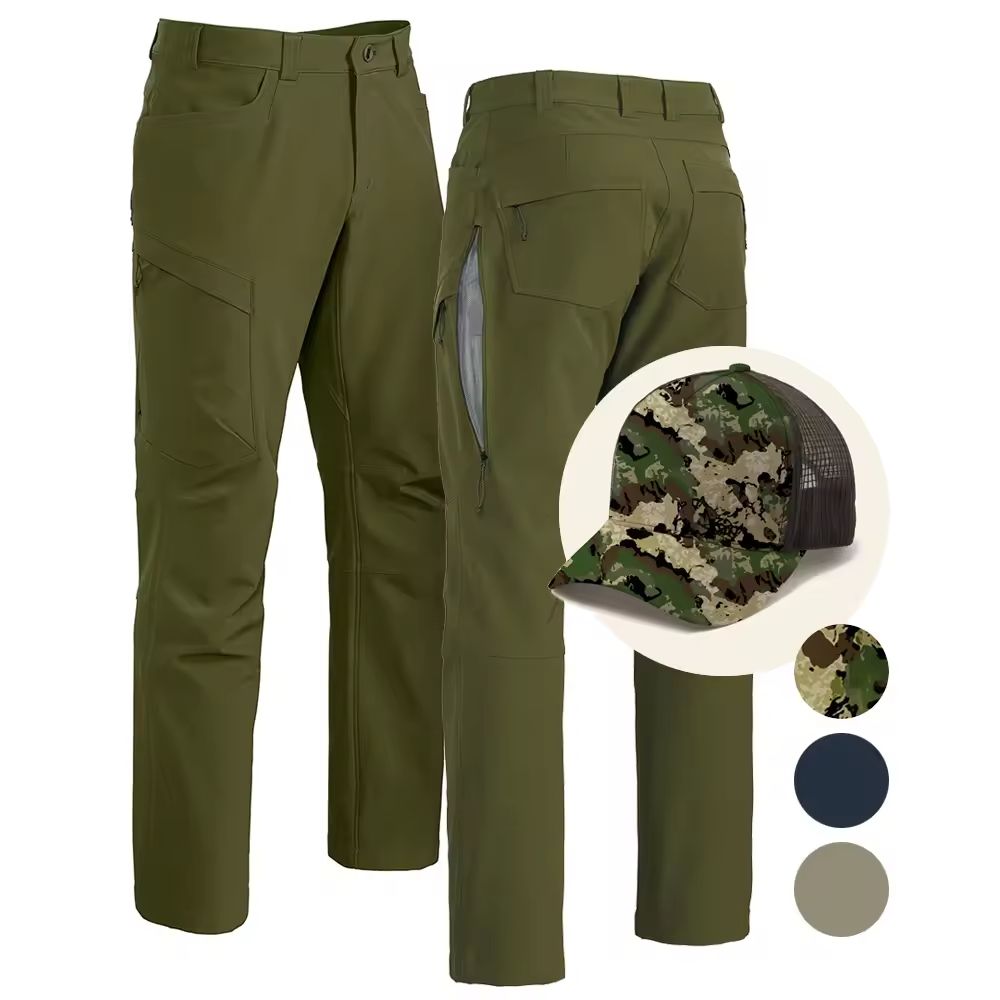 OEM Wholesale Outdoor Men's Waterproof 4 Ways Stretch Pants Combat Pant Hiking Hunting Multi Pockets Cargo Worker Pant