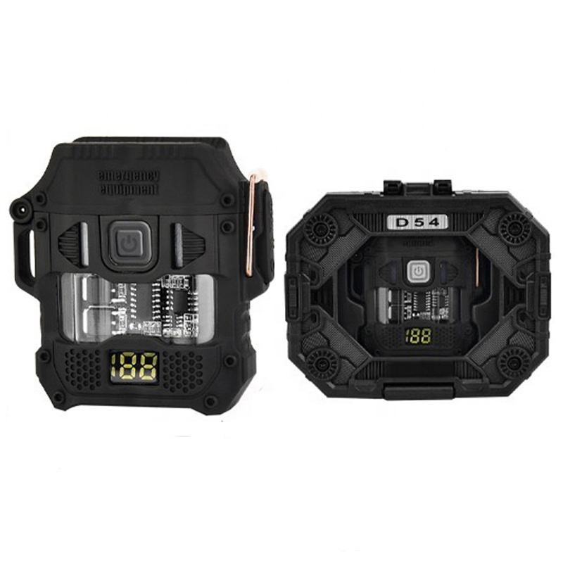 New USB-C Rechargeable Dual ARC Lighter Lighting Outdoor Multi-Function Lighter ABS Mini Flashlight Bulk