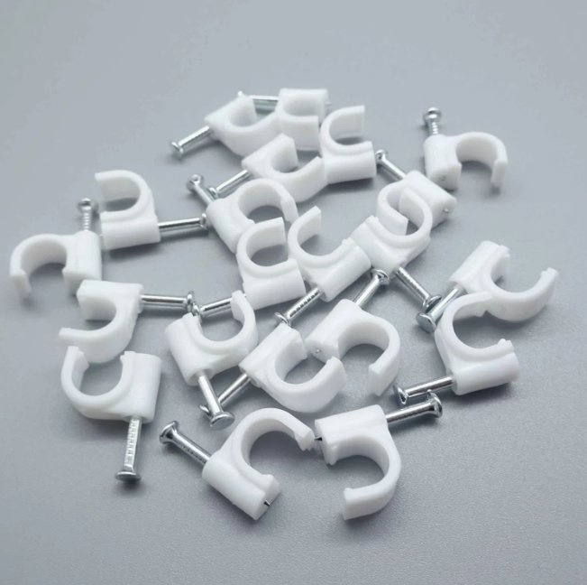 Hot Sell New Nylon PP Steel Nail Circle Cable Clips