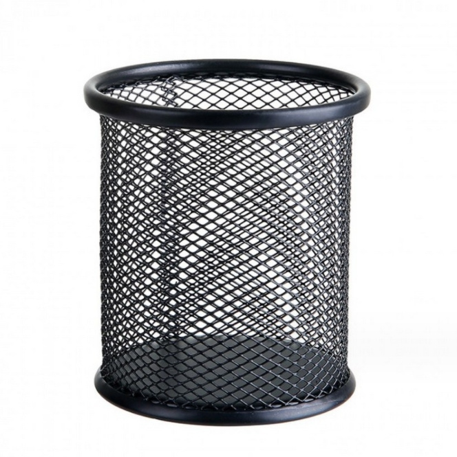 Office Store Fancy Storage Stand Table Metal Iron Pen Holder