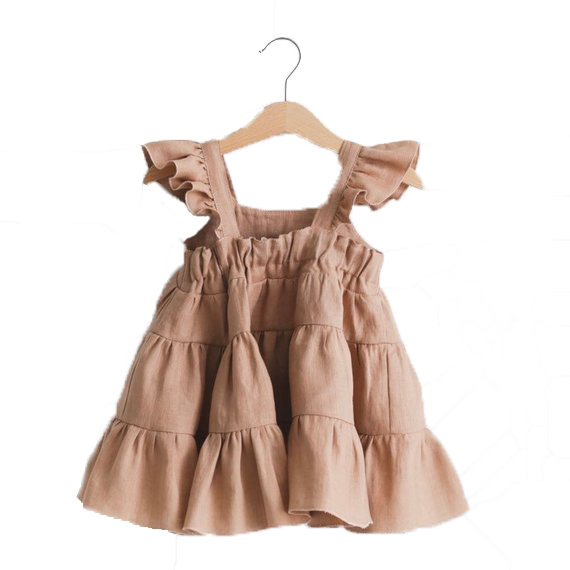 2023 Latest Simple Design Baby Girl Dresses Summer Clothing Girls Dresses