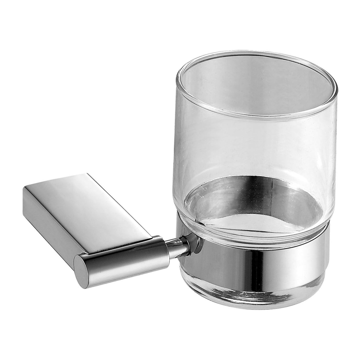 Bathroom Accessories Single Tumbler Toothbrush Holder Set with Glass Cup