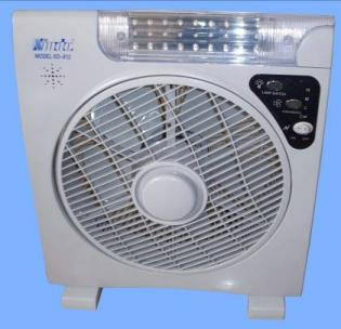 12 Inch Rechargeable Box Fan Copper PVC Cord