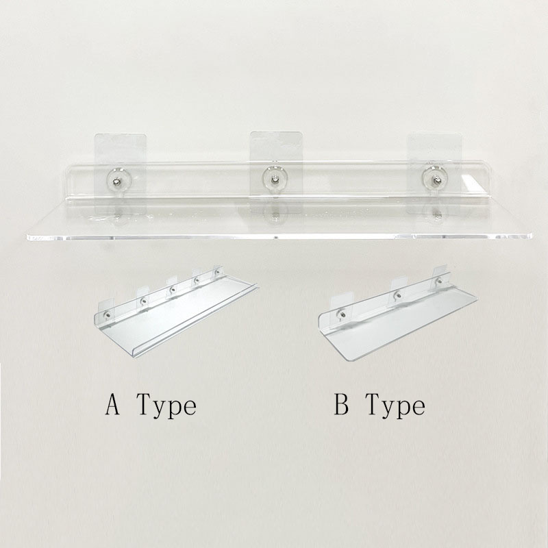 Bathroom Rack Shampoo Acrylic Display Storage Wall Corner Display Shelf