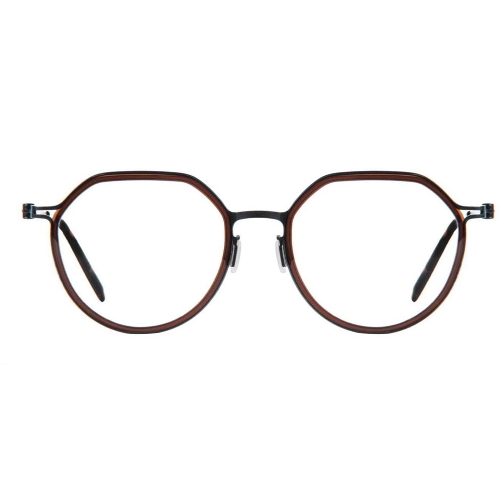 Bom-1158 Oversized Hexagonal Lens Fashion Metal Hinge Glasses