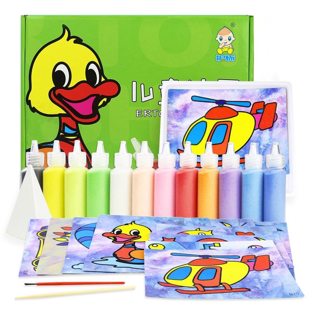 Children′ S Sand Painting DIY Set Color Sand Art Men′ S and Women′ S Toys Kindergarten Puzzle Handmade Sand Painting Gifts
