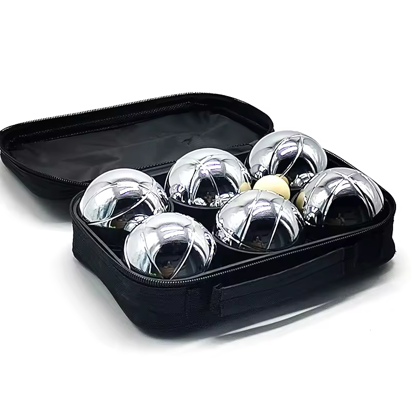 Classic Metal Portable Petanque Bocce Balls Boules Set 6 Ball French Boules Set Obut Jeu De Boules