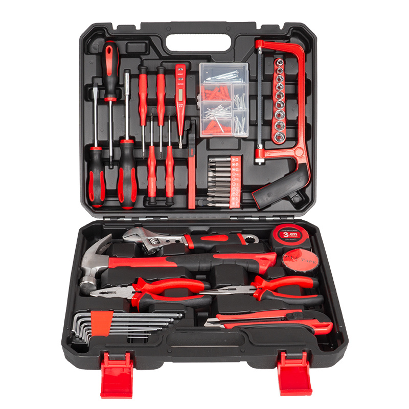 Complete Tool Kit with Screwdrivers, Wrenches, and Measuring Tools