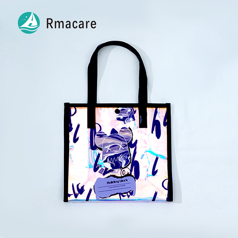 Wholesale Clear Overnight Bag PVC Duffle Handbag with Letter OEM Fashion Unisex Spend The Night Duffel Bag Over Night Bags