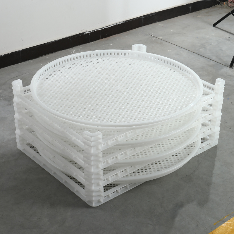 Food Grade Stackable Plastic Drying Tray for Seafood Fruits Vegetable Drying and Freezing