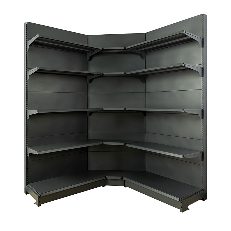 Heavy-Duty Corner Shelf for Supermarkets with Reinforced Steel Frames & CE Certification