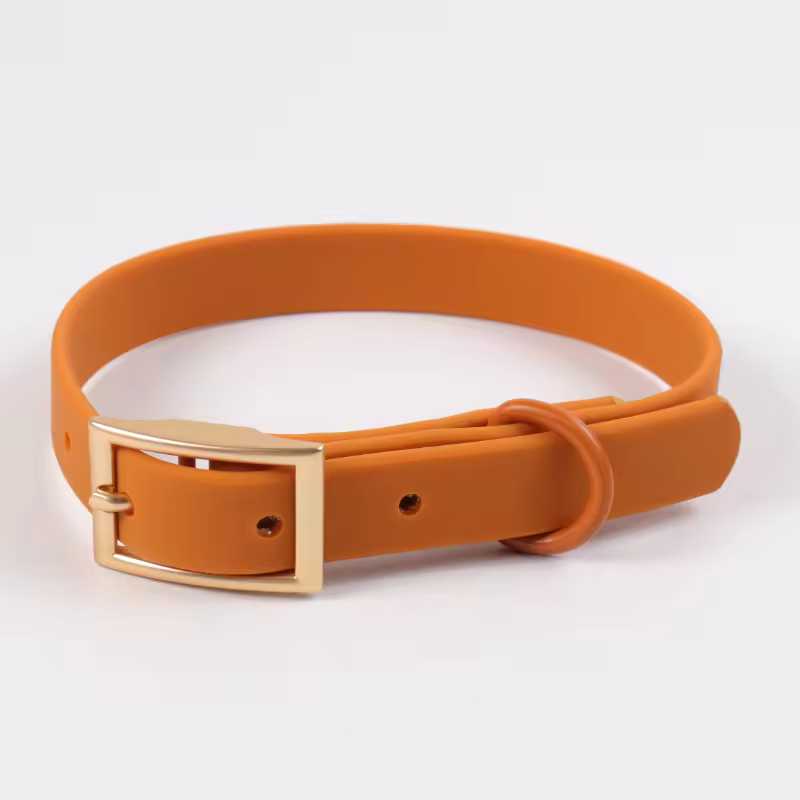 In Stock Low Moq Water Proof Durable Many Color Dog Collar Pvc Webbing Personalized Silicone Collar Dog And Leashes