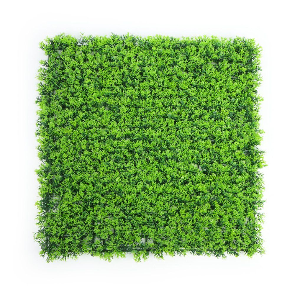 High Quality Natural Green Artificial Plant Wall - 50*50cm Plastic Greenery for Landscape Decor