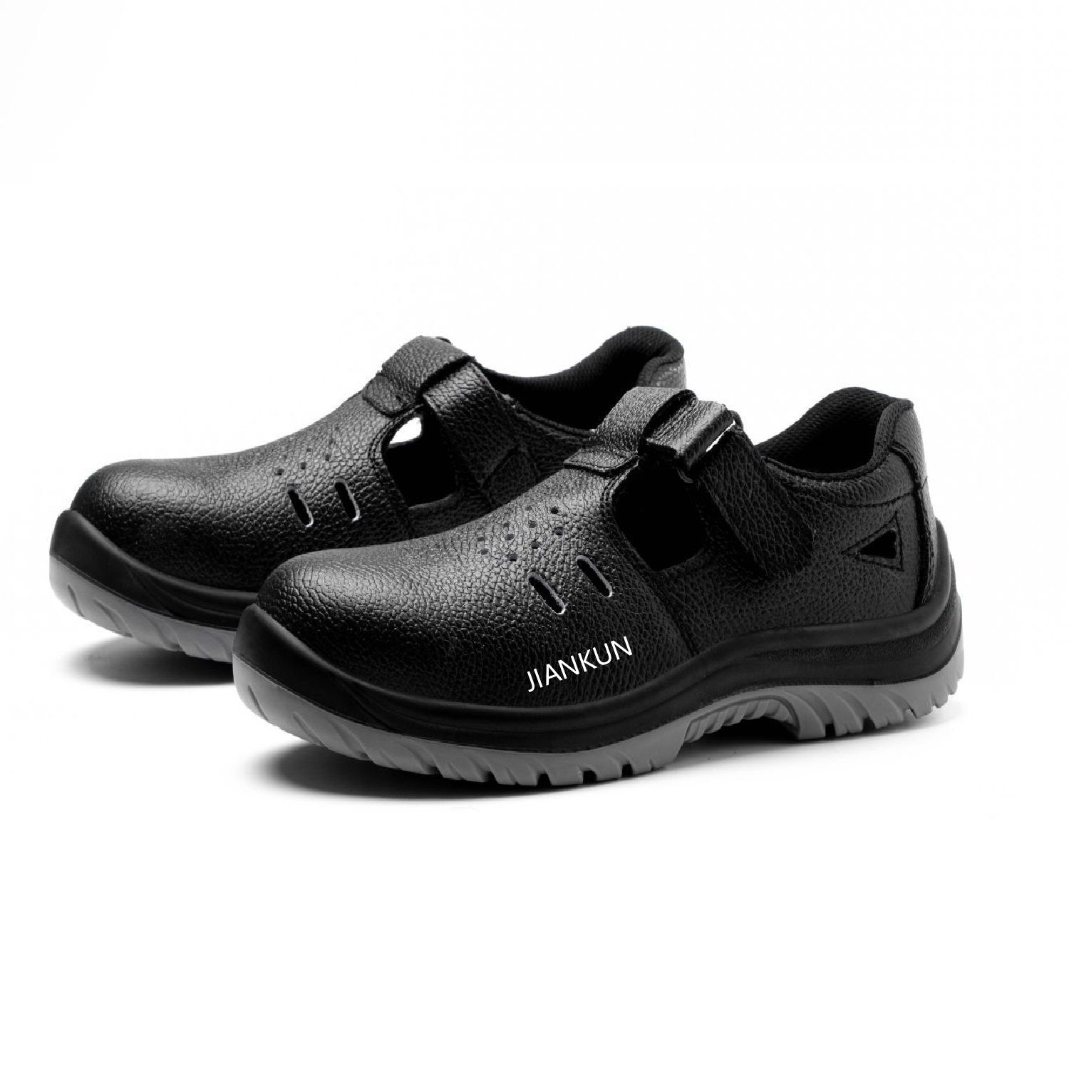 Genuine Leather Work Safety Sandals Shoes for Men and Women