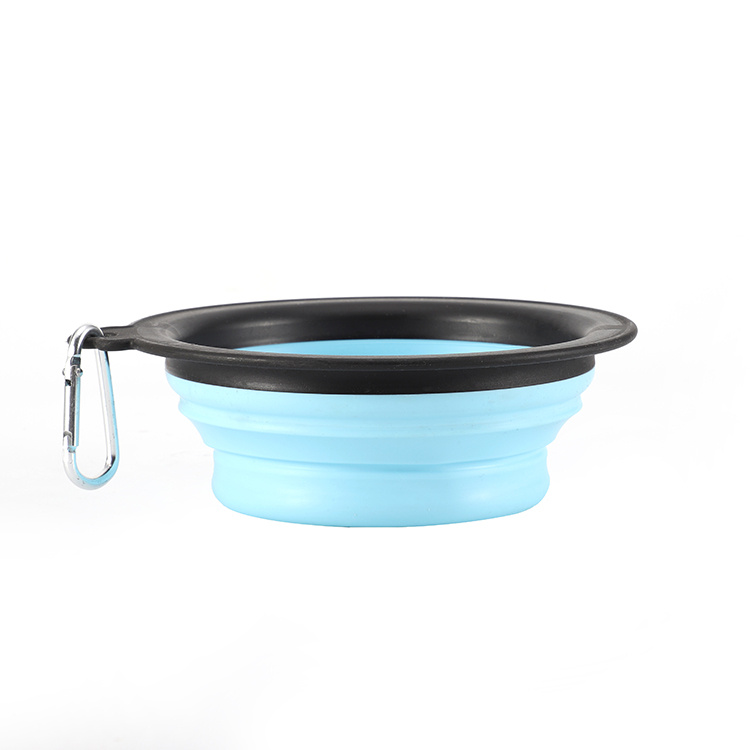 High Quality Factory Price 100% Food Grade Small Large Silicone Collapsable Dog Bowl