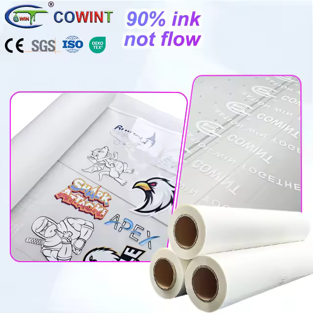Cowint Dtf Film Heat Transfer Printing Pet Film Roll 30/60cm Cold Peel And Hot Peel Inkjet Printer Pet Transfer Dtf Film