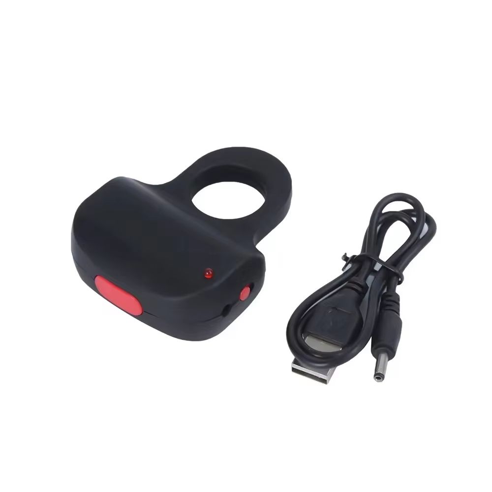 Portable Finger Keychain Set Rechargeable Super Power LED Flashlight for Outdoor Emergency