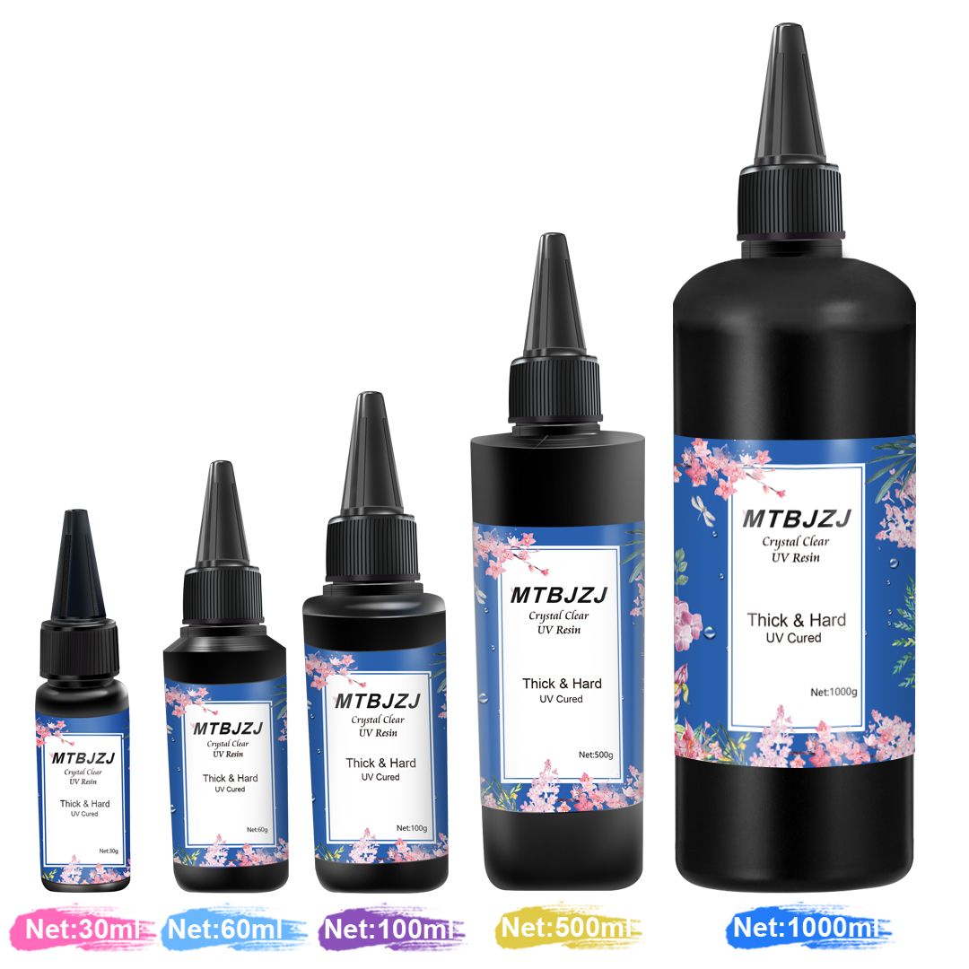 Clear Cast Resin with 5 Size Fast Curing Art Resin