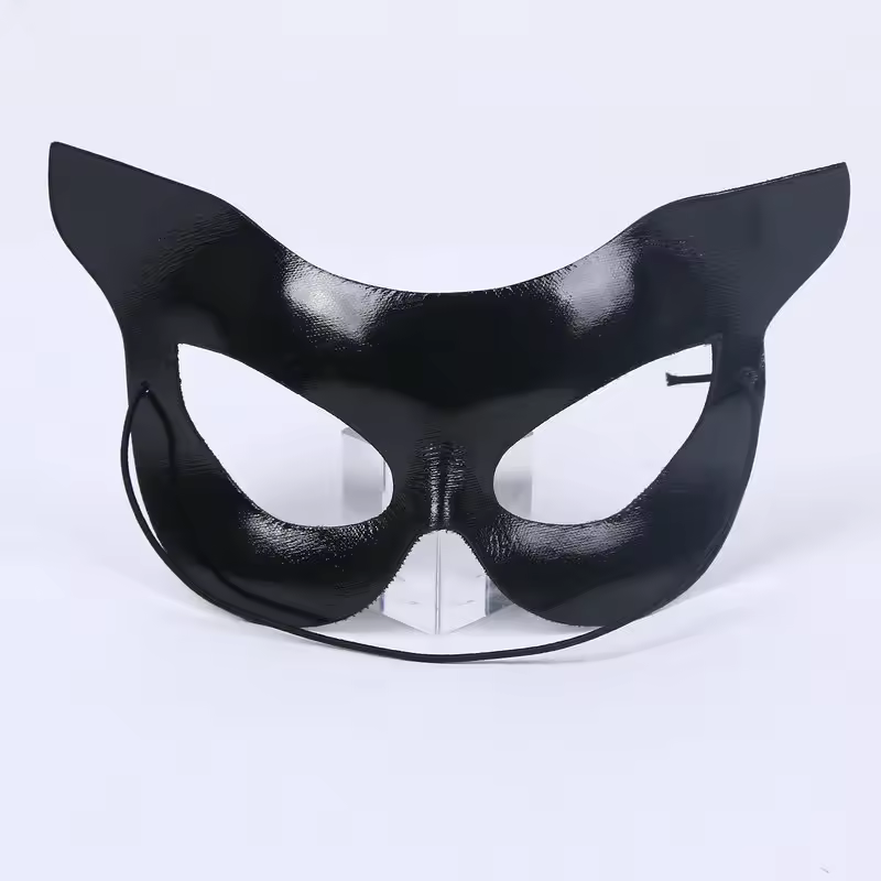 Halloween Pvc Catwoman Mask-6.30x5.91inch,Black Half-face,Sexy Party Costume Prop,Hot-selling Dress-up Fast Shipping