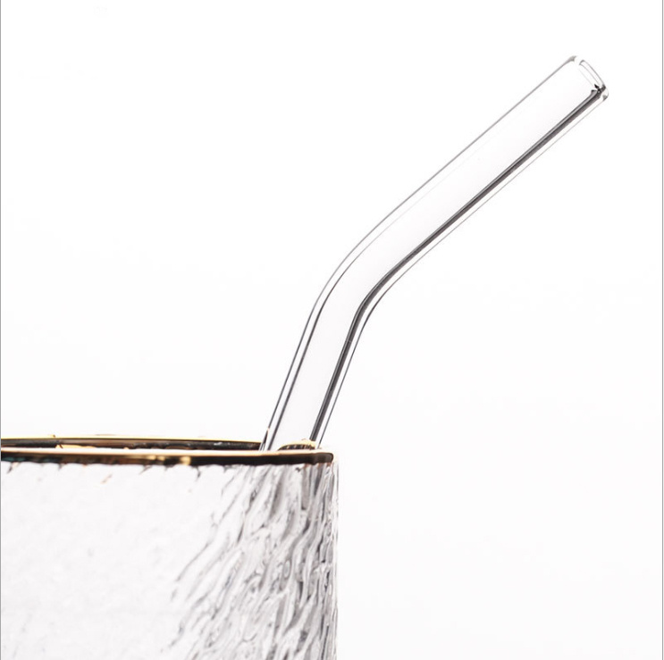 Non-Disposable Factory Price Promotion Gift Transparent Glass Straw