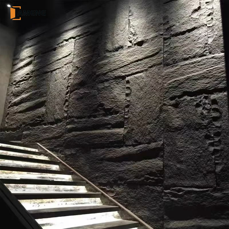 10 Years Warranty Exterior PU Artificial 3D Faux Stone Wall Panel From Linyi Manufacturer