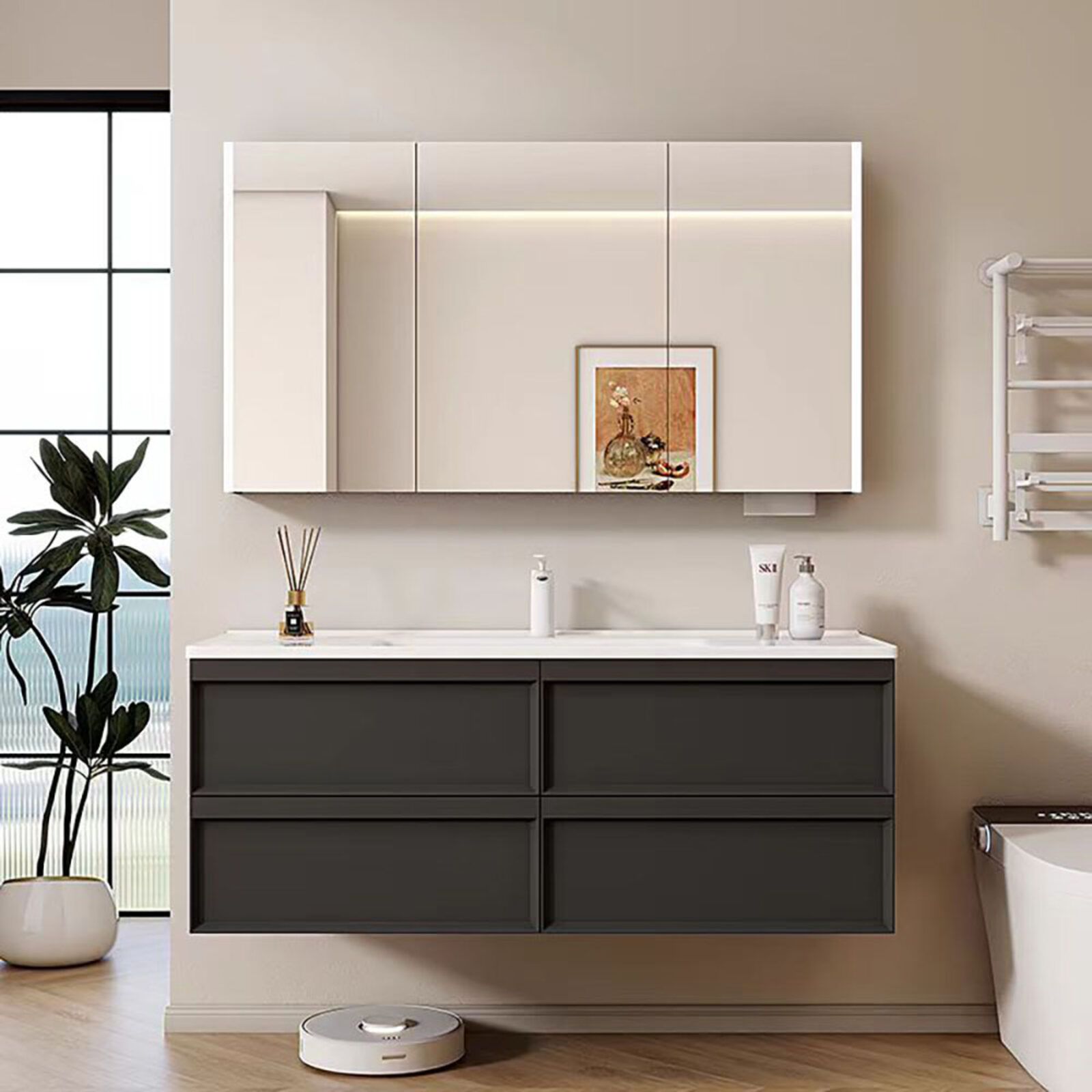 High Quality Carbon Steel Shelf Tool Sundries Spice Condiment Bottles Organizer Holder Kitchen Storage Racks with Hooks