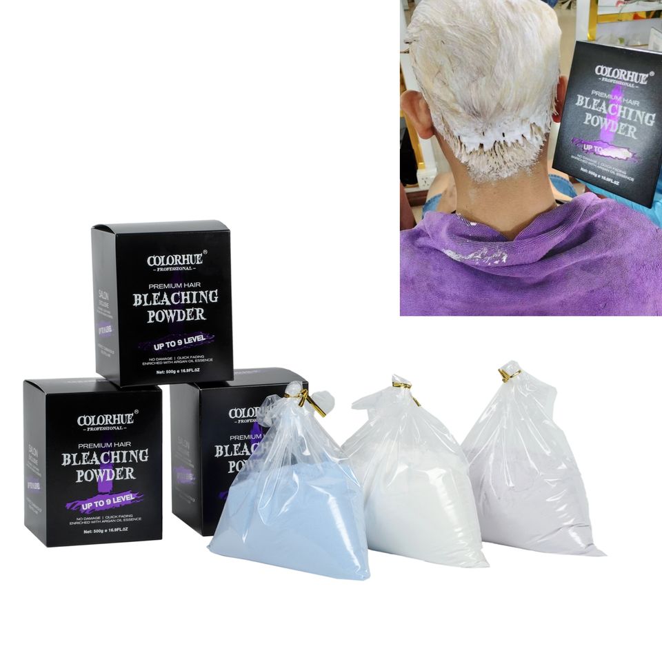 Hair Bleach Powder Dark Hair Lightener Dust Free 500g Color Hair Bleaching Powder Cheap Price