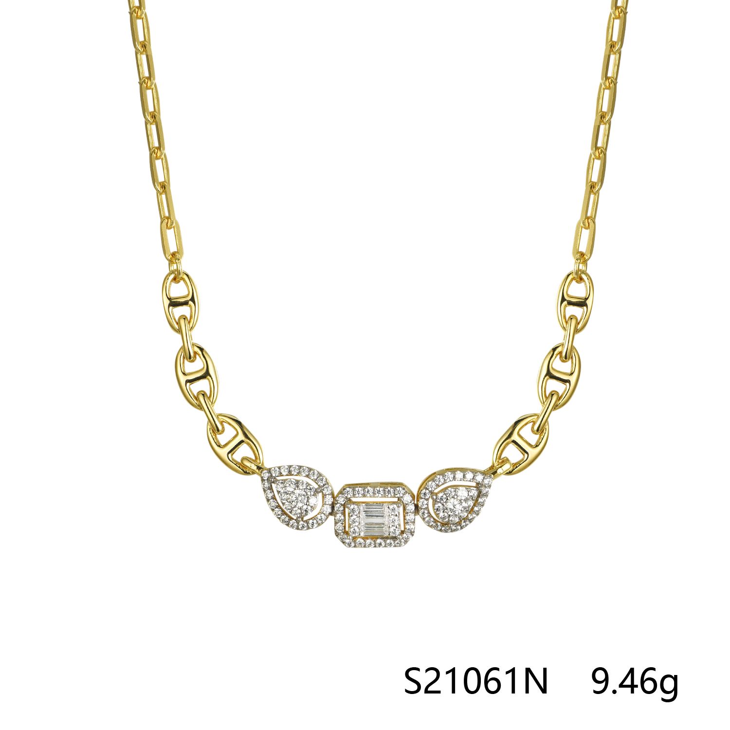 2024 Unique Fashion Gem S925 Silver Necklace