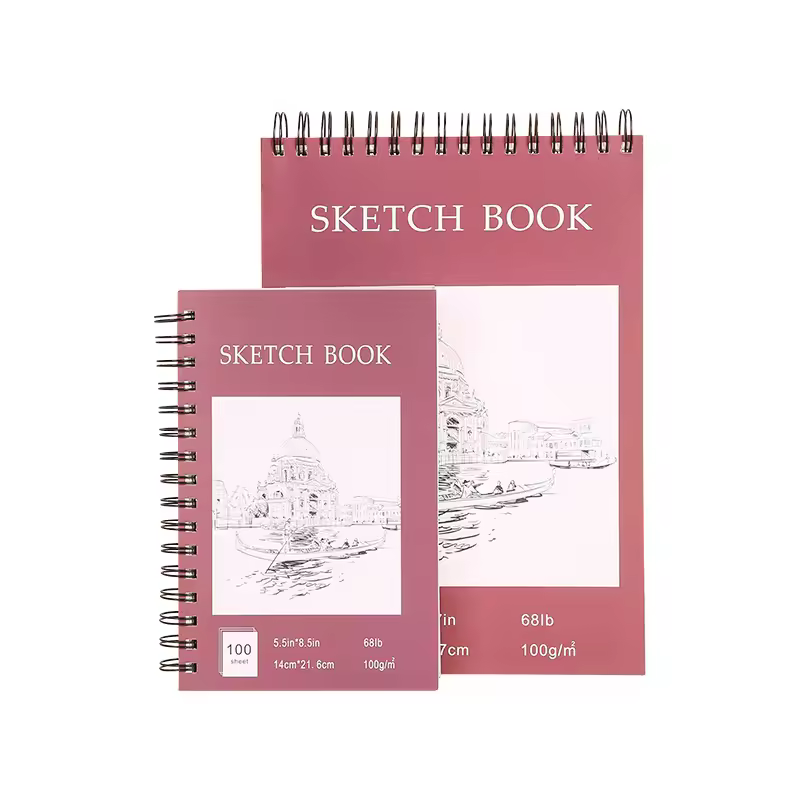 Factory Direct Supply Thickened Sketchbook Spiral Style Paper Cover And Pencil Painting Usage For Gift