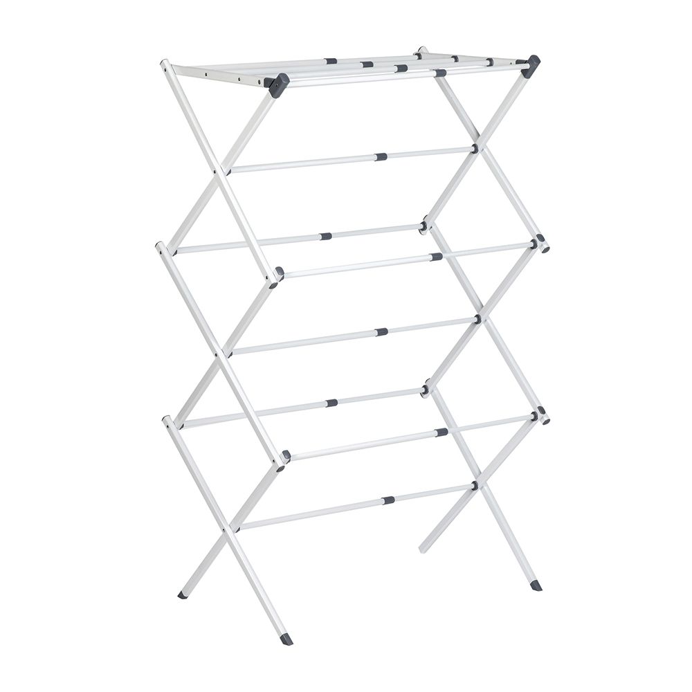 Heavy-Duty Folding Garment Rack Stainless Steel Drying Rack for Balcony