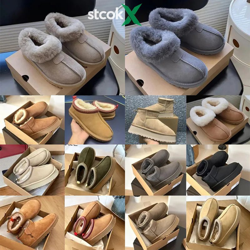 Women Men Luxury Designer Brand Winter Warm Shoes Snow Ankle Boot Original