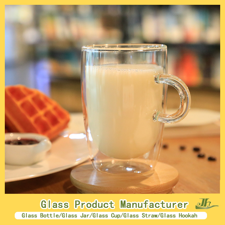 200/400ml High Borosilicate Glass Cup, Double Layer Glasses Coffee Espresso Milk Mug Manufacturer