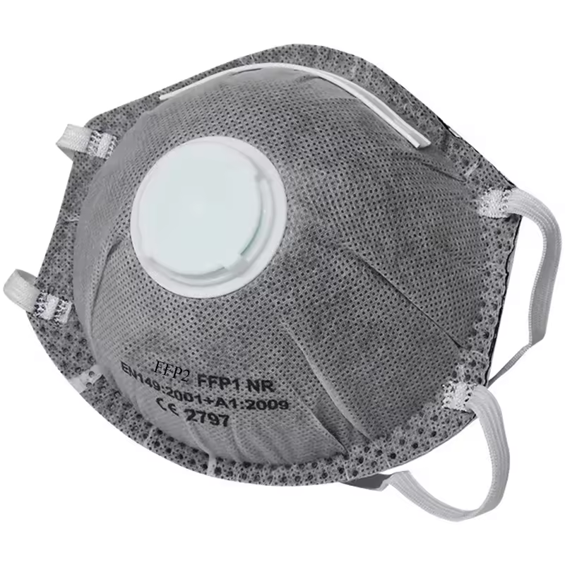 Industry Protective Ffp2 Dust Mask With Valve Grey Kn95 Disposable Half Face Nose Mask Factory Fast Delivery For Construction