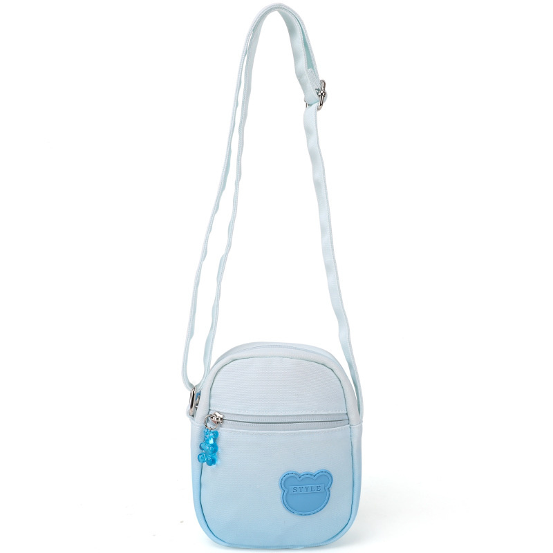 Lovely Girl Gradient Canvas Crossbody Bag Ladies Single Shoulder Bag (MFN6635)