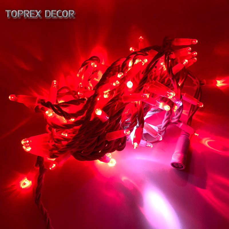 Christmas House Decoration Ideas Cheap LED Fairy Lights IP65 Rubber Cable Connectable High Brightness Outdoor Light Strings