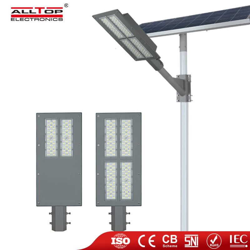 Alltop China Manufacturer IP65 Waterproof SMD Road Highway 180W Outdoor LED Solar Street Lighting