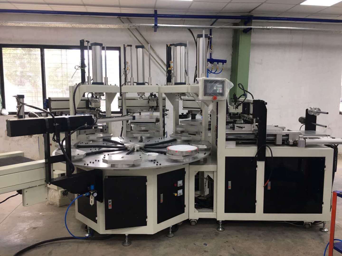 4 Color Ceramic Tableware Pad Printer Bowl Plate Dish Printing Machine