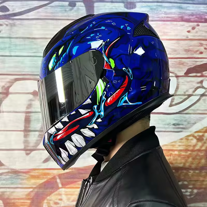 Factory Wholesale New Design Full Face Karting Helmet Fashions Motorcycle Riding Helmets Go Karts Original Helmet Multi-purpose