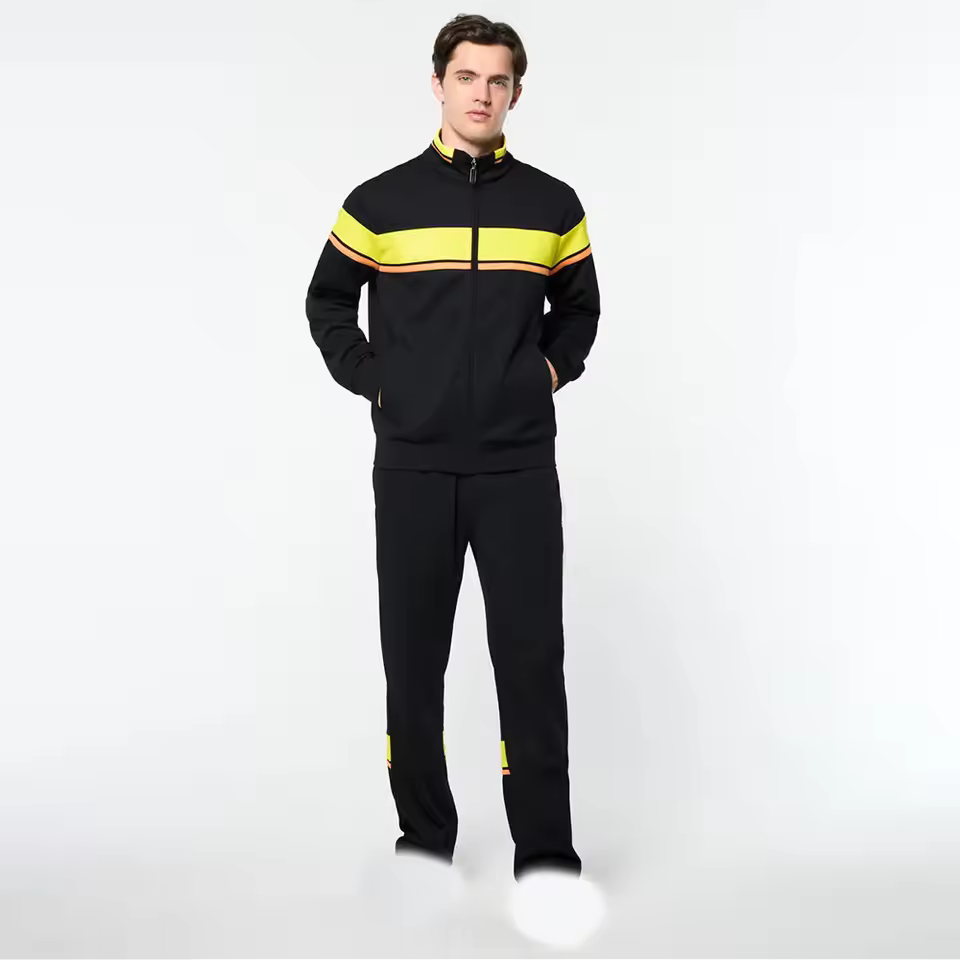 Modern Style Solid Tracksuit For Men Breathable Nylon/cotton Fabric For Fitness Lifestyle Brands Wholesale Buyers Distributors