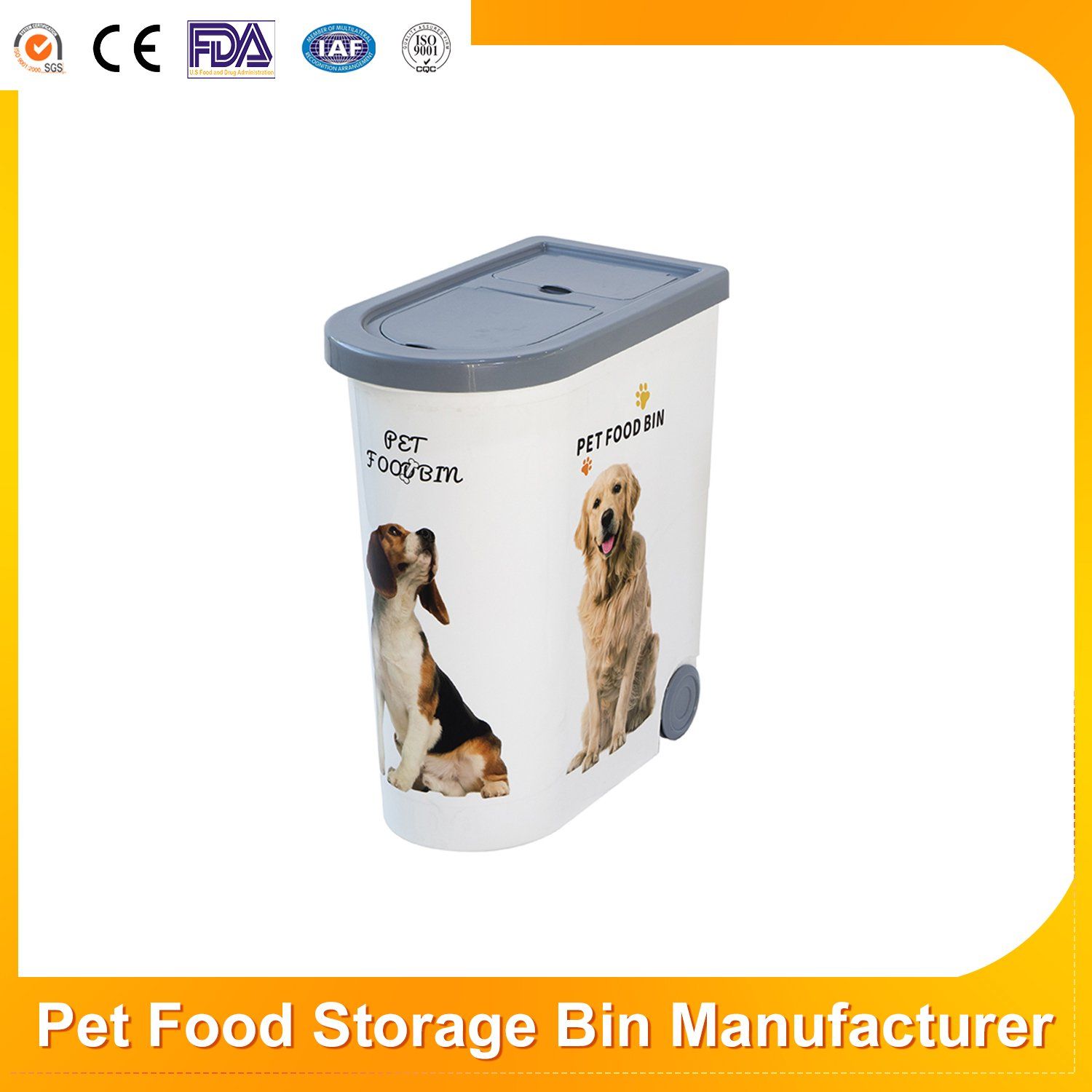 High Quality Airtight Pet Food Storer Accessories Dog Food Storage Box Animal Food Storage Plastic Container