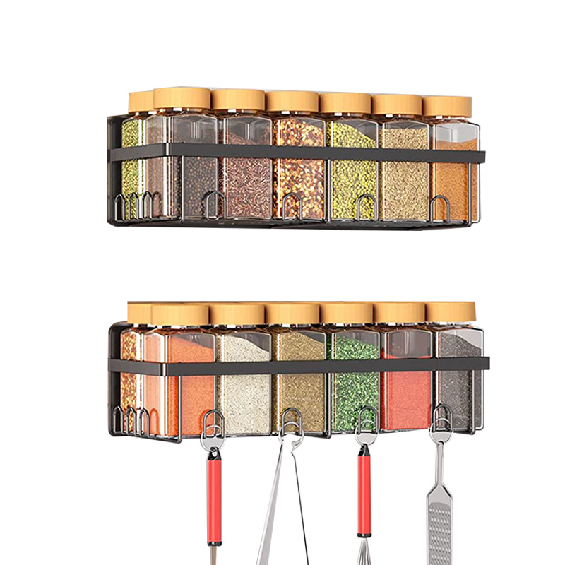 Supplier Unusual Decorative Wall High Quality Retro Magnetic Spice Rack to Hang on Wall