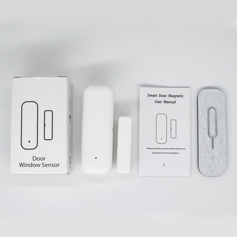 Zigbee WiFi Window Smart Door Sensor Burglar Security Magnetic Sensor Alarm Smart Life Work with Alexa Google Home