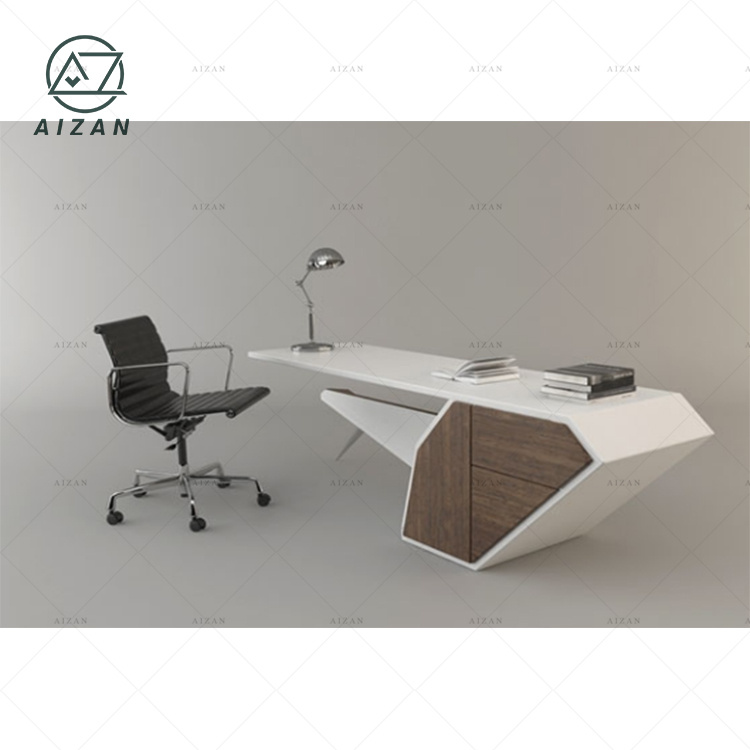 2024 Hot Selling Modern Office Furniture CEO Boss Manager Office Table Stylish Office Desk Designs