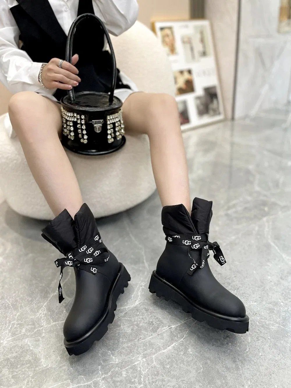 2023 Wholesale Designer Famous Brand Warm Ankle Fur Wool Children Winter Snow Boots Women Shoes Girls Lady Designer Luxury