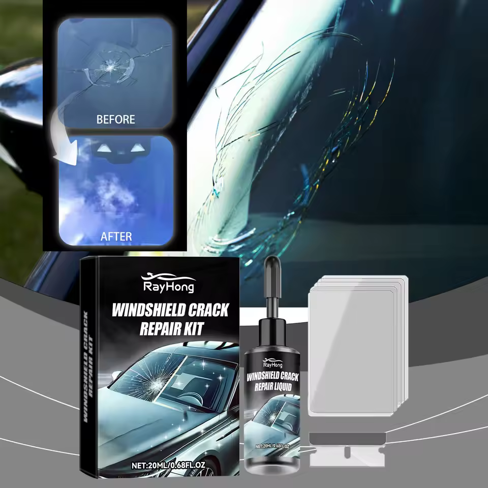 Rayhong High Quality Clear Vision Safe Travel Refurbishment Windshield Windproof Crack Repair Kit