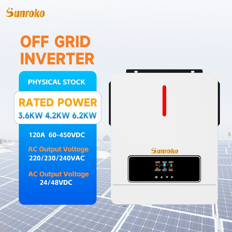 Dual MPPT 48V off Grid Inverter 3.6kw 5kw 6kw Power Inverter Energy Storage Home Farm IP65