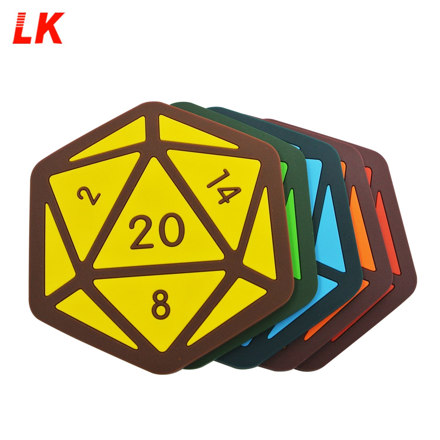 Wholesale OEM Round Tea Coffee Cup PVC Rubber Coasters for Drink