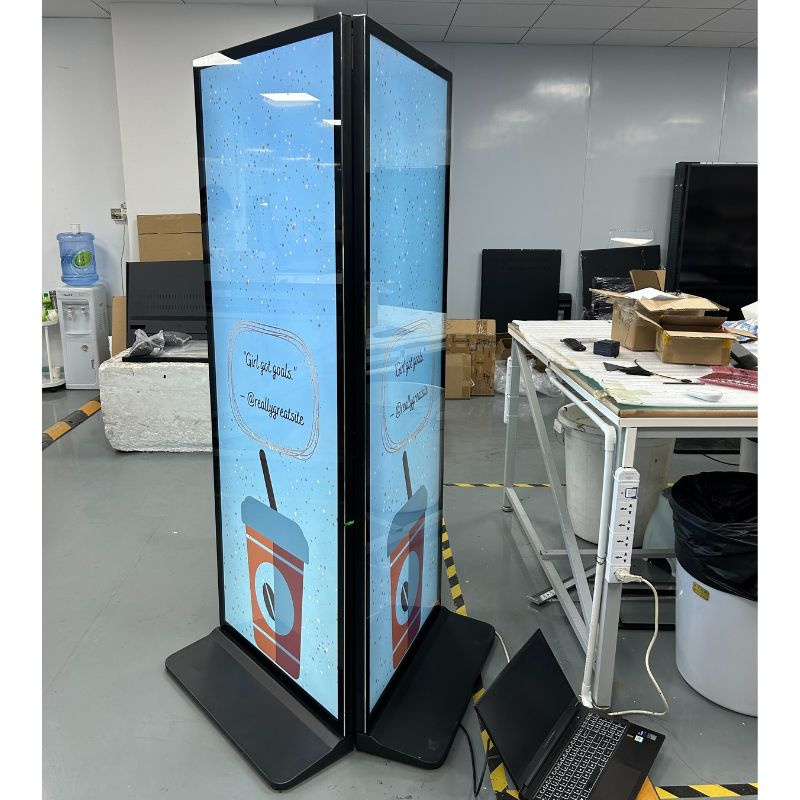 Shenzhen Factory Supplies Indoor LCD Advertising Screen Kiosk 55 Inch Floor-Standing Touch Screen Digital Signage and Displays