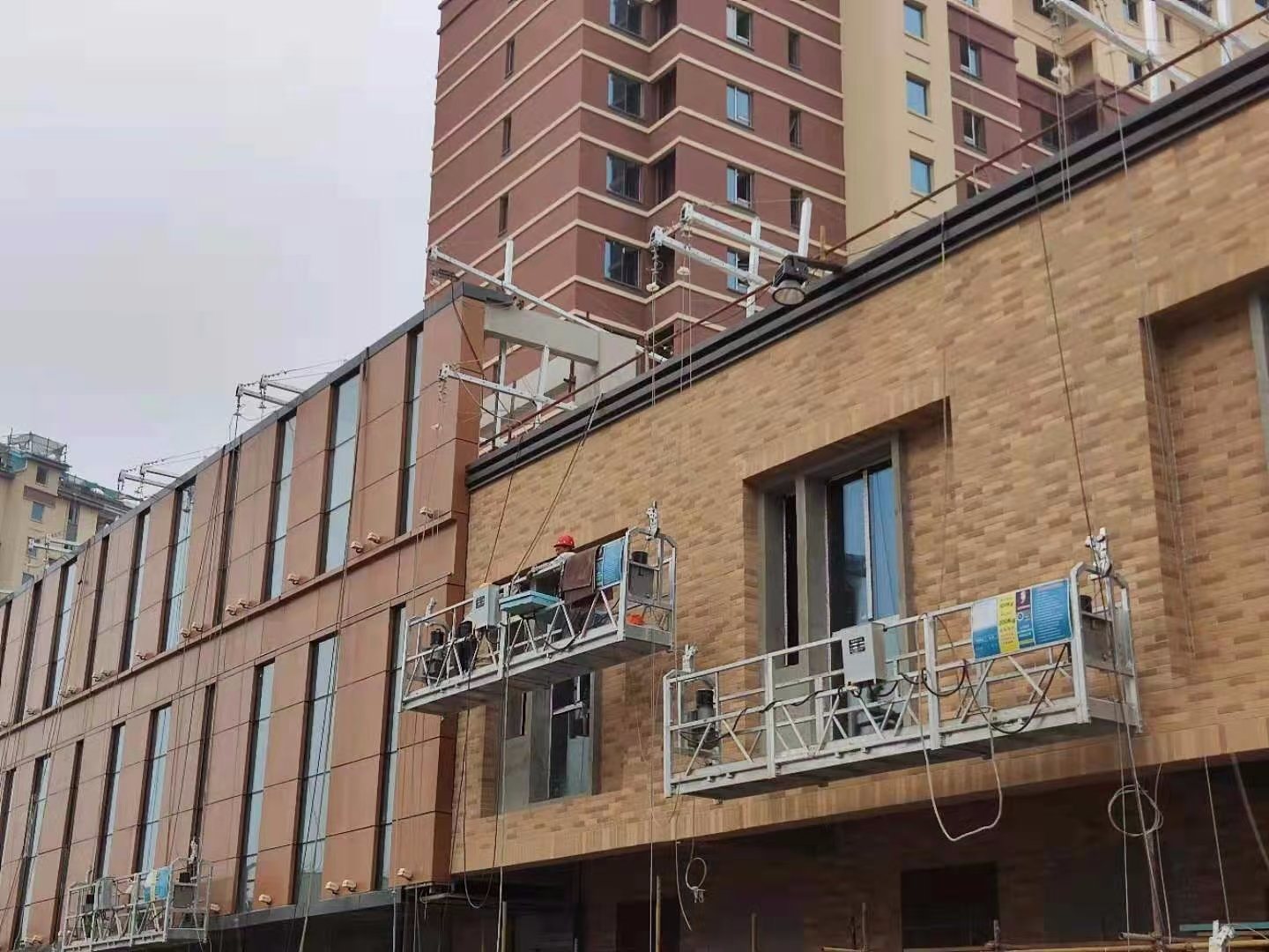 Construction Hanging Basket Building Roof Suspension Basket Platform